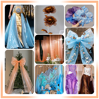 Polyester Gauze Fabric DIY-WH0780-26A-1