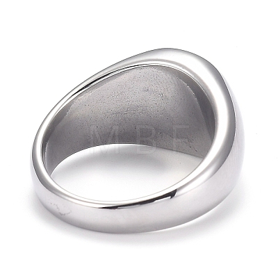 304 Stainless Steel Finger Rings STAS-H101-01P-7-1