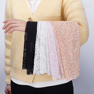 4 Pairs 4 Colors Polyester Long Oversleeves AJEW-HY0003-44-1