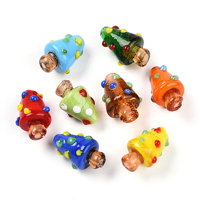 Handmade Lampwork Bumpy Beads LAMP-T022-02A-01-1