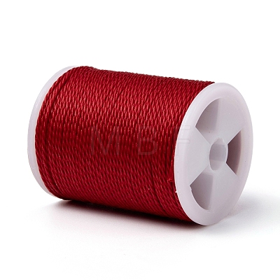 Round Waxed Polyester Cord X-YC-G006-01-1.0mm-32-1