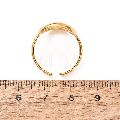 304 Stainless Steel Cuff Open Rings for Women SA-CBA7325-03G-1