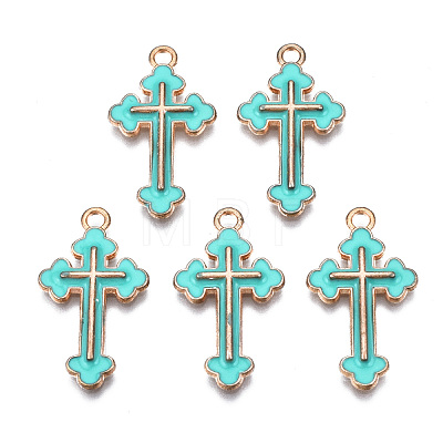 Alloy Enamel Pendants ENAM-S121-059F-1