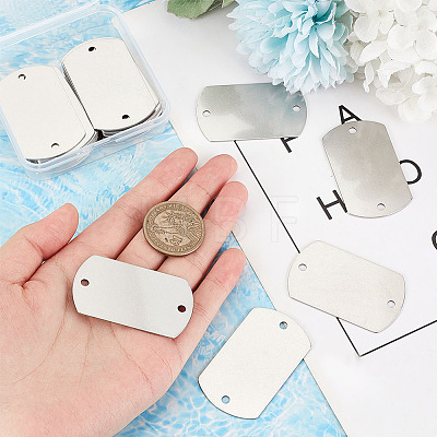 Olycraft 201 Stainless Steel Connector Charms STAS-OC0001-22B-1