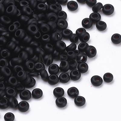Opaque Glass Seed Beads SEED-Q025-2mm-K06-1