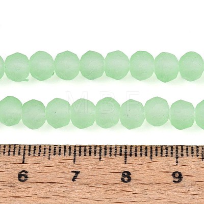 Baking Paint Frosted Glass Beads Strands X-FGLA-N003-6mm-04-1