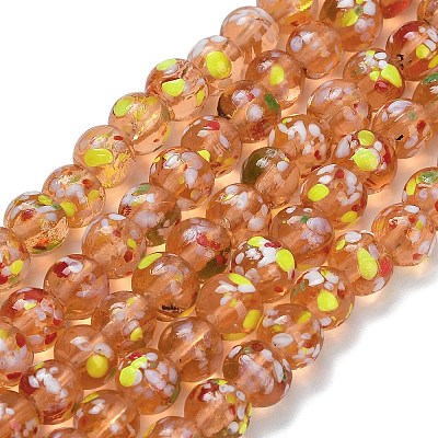 Handmade Lampwork Beads Strands LAMP-H071-01B-05-1