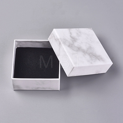 Square Kraft Cardboard Jewelry Boxes AJEW-WH0021-44-1