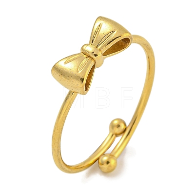 304 Stainless Steel Adjustable Ring for Women RJEW-U015-11G-1