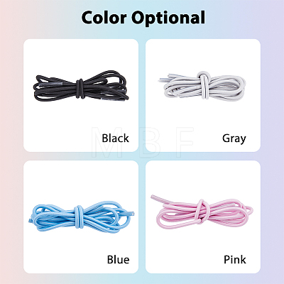 4 Pairs 4 Colors Polyester Athletic Shoelace DIY-FH0005-44-1