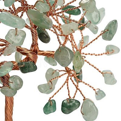 Natural Green Aventurine Chips Tree of Life Display Decorations GG-CBACC2B-01C-1