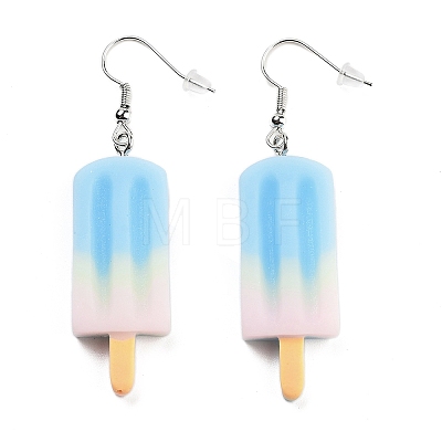 3 Styles Summer Mushroom & Ice Cream & Drink Acrylic Dangle Earring Sets for Women EJEW-F336-01C-1