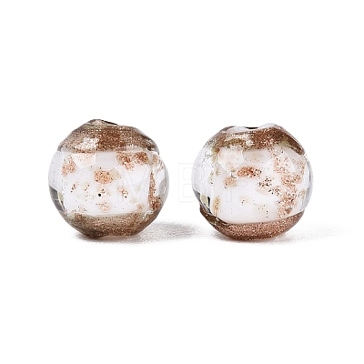 Handmade Gold Sand Lampwork Beads LAMP-N045-01B-01-1