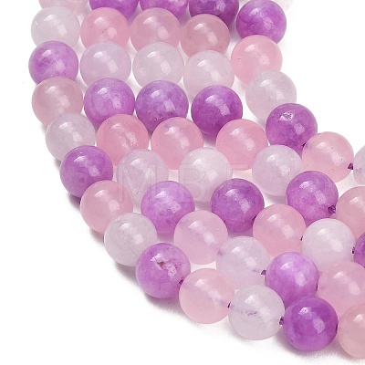 Natural White Jade & Madagascar Rose Quartz & Dyed White Jade Beads Strands GG-CBA1A62-A01-01-1