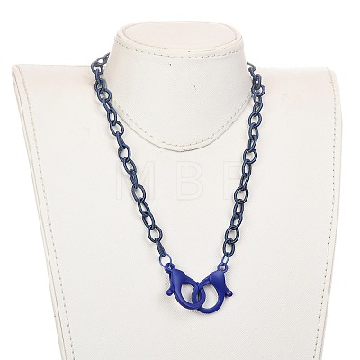 Personalized Nylon Cable Chain Necklaces NJEW-JN02940-05-1