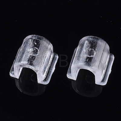 Transparent AS Plastic Base Buckle Hair Findings FIND-T064-004B-01-1