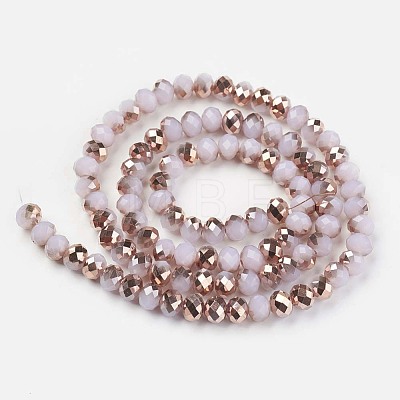 Electroplate Glass Beads Strands EGLA-A034-J6mm-N01-1