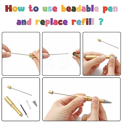 Plastic Beadable Pens AJEW-L082-A03-1