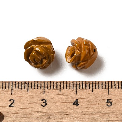 Natural Mookaite Carved Flower Beads G-O156-B-29-1