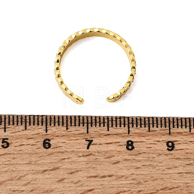 Brass Cuff Open Rings RJEW-C159-01G-1