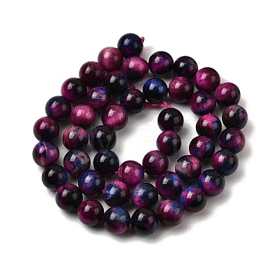 Natural Tiger Eye Beads Strands G-F561-6mm-B09-1