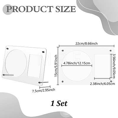 Acrylic Display Stands for CD ODIS-WH0043-305B-1