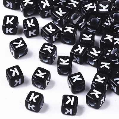 Opaque Acrylic Beads SACR-N002-01K-1
