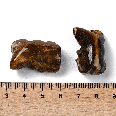Natural Tiger Eye Carved Healing Figurines G-B062-05A-1