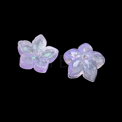 Dyed & Heated Glass Bead Caps GLAA-Z019-02H-1