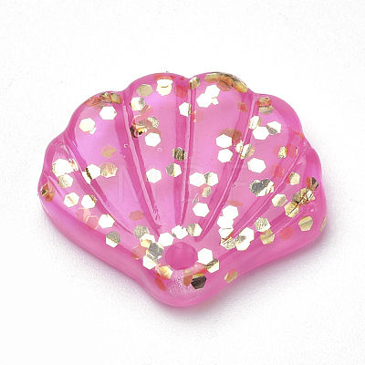 Resin Paillette Pendants X-CRES-S303-50-1