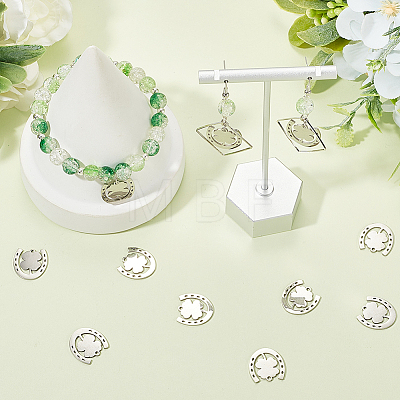 20Pcs 201 Stainless Steel Pendants STAS-SC0009-18-1