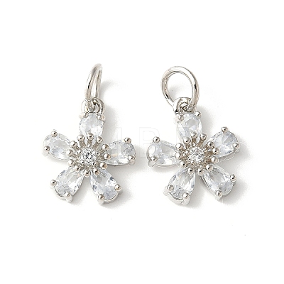 Brass Micro Pave Cubic Zirconia Pendants KK-U067-03P-04-1