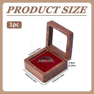 Wood Medal Storage Magnetic Boxes CON-WH0107-137-1