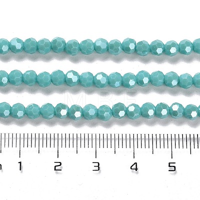 Electroplate Opaque Glass Beads Strands LS-EGLA-A035-P4mm-A12-1