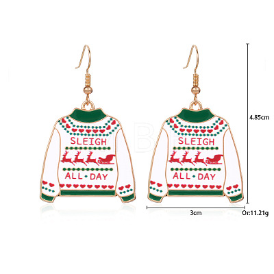 Christmas Alloy Dangle Earrings FS-WGC5D36-04-1