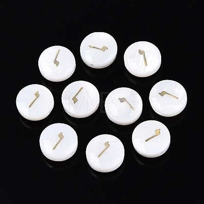 Natural Freshwater Shell Beads BSHE-ZX007-03E-1