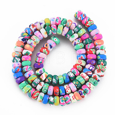 Handmade Polymer Clay Beads Strands X-CLAY-N008-056-01-1
