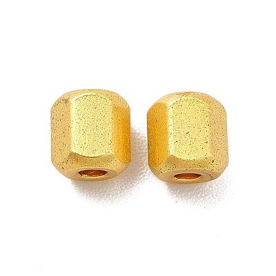 Rack Plating Brass Beads KK-P095-63G-1