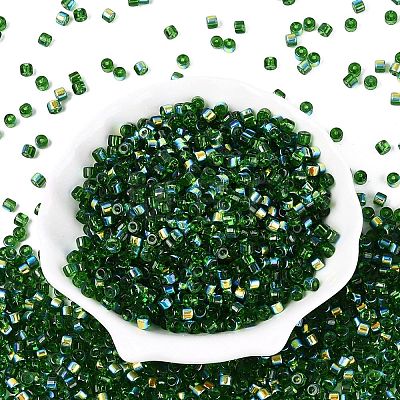 FGB Transparent Colours Glass Seed Beads SEED-Q040-07A-B07-1