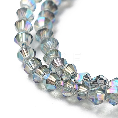 Electroplate Glass Beads Strands EGLA-J026-3mm-F10-1