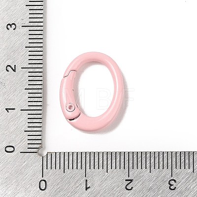 Spray Painted Alloy Spring Gate Rings AJEW-C035-01C-1