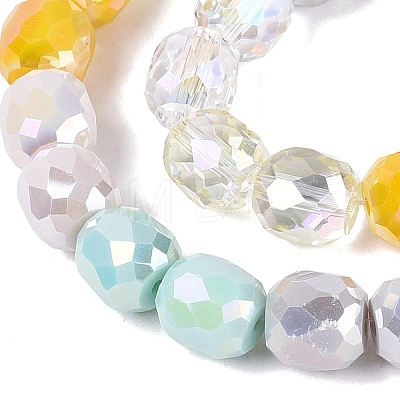 Electroplate Mixed Styles Glass Beads Strands EGLA-N022-13A-A01-1