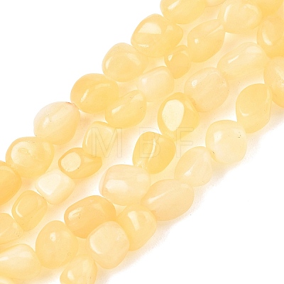 Natural Yellow Jade Beads Strands GG-CBA9392-16-1