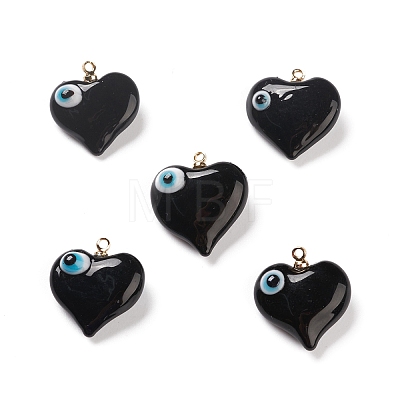Handmade Evil Eye Lampwork Pendants LAMP-M015-03-1