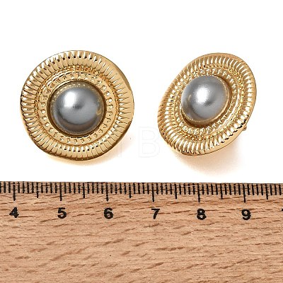 Brass Stud Earrings for Women KK-CBA9D38-02G-03-1
