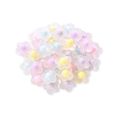 50Pcs 5 Colors Transparent Acrylic Beads TACR-CC0001-03-1
