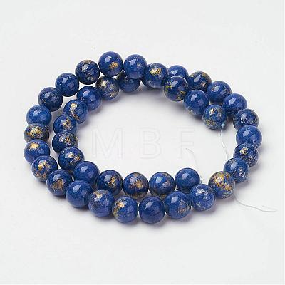 Natural Mashan Jade Beads Strands G-P232-01-G-10mm-1