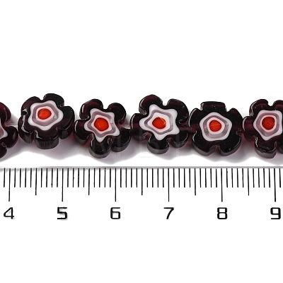 Handmade Millefiori Lampwork Beads Strands LAMP-G164-03L-1