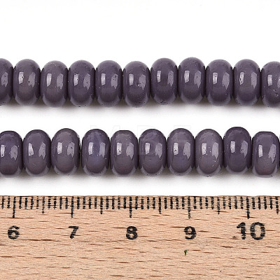 Opaque Spray Painted Glass Beads GLAA-ZX008-8mm-18S-1