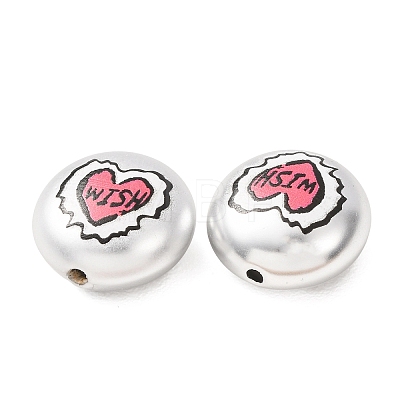 Plating Printed Acrylic Beads AC-CBA655C-12-1